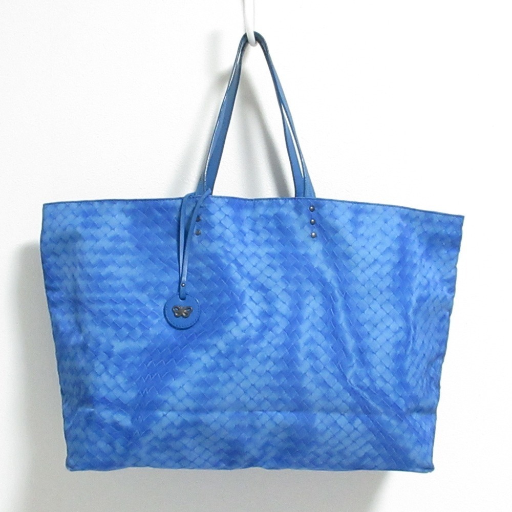 BOTTEGA VENETA Intreccio Illusion Tote Bag B04881003T Blue Women's